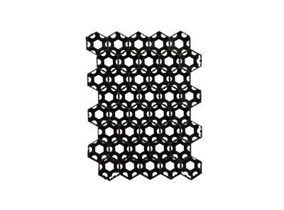 Решётка газонная 40x53 см цвет чёрный